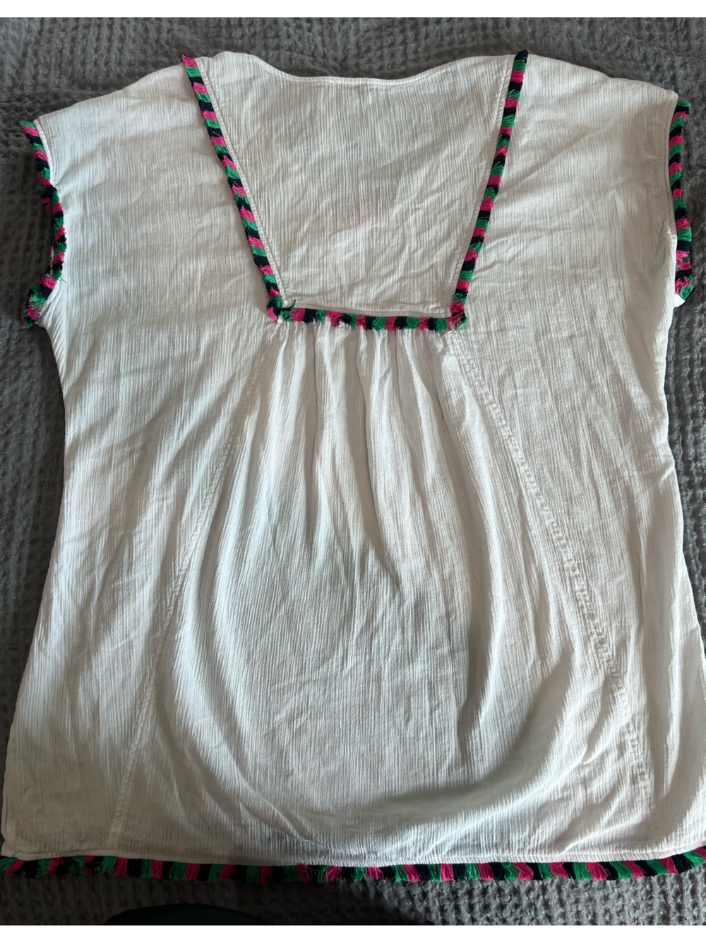 Summer J. Crew Women’s White Fringe Swim Suit Cover Up - Picture 3 of 9